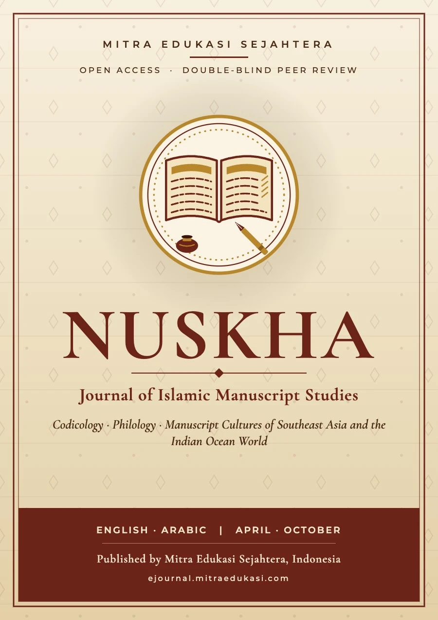 Cover of Nuskha: Journal of Islamic Manuscript Studies